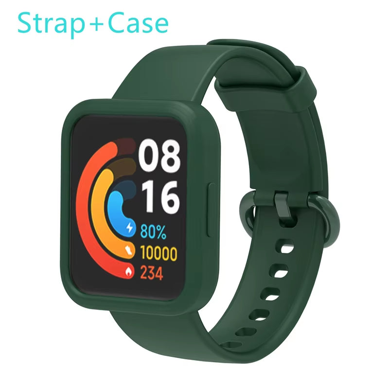 Silicone Strap for Xiaomi Mi Watch Lite / Watch 2 Watch Charger Protector Case Bracelet Watch Band for  Watch / 2 Lite