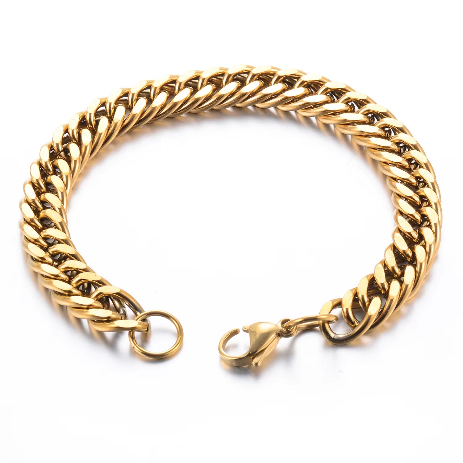 Men‘S Fashion Hiphop Cuban Chain Men Bracelet Stainless Steel 4.8/5.8/6.6/9.2Mm Width Bracelets Figaro Link Chain Boy Jewelry