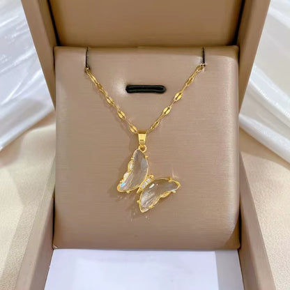 Luna Bloom Butterfly Tassel Necklace – Grace in Every Glimmer