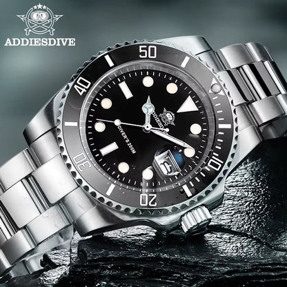 Quartz Watch Luxury Brand Men Watches Waterproof Business 41Mm Watch C3 Luminous Stainless Steel Black Diver Watch
