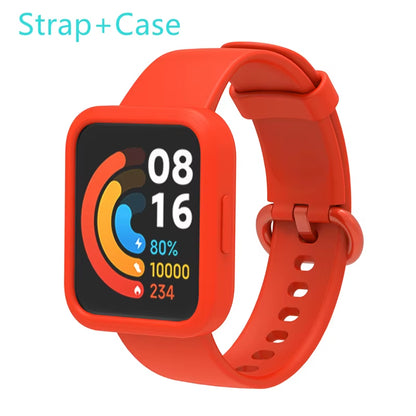 Silicone Strap for Xiaomi Mi Watch Lite / Watch 2 Watch Charger Protector Case Bracelet Watch Band for  Watch / 2 Lite