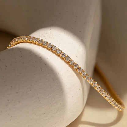 EmpressGleam™ Zirconia Tennis Bracelet – Timeless Sparkle, Effortless Sophistication