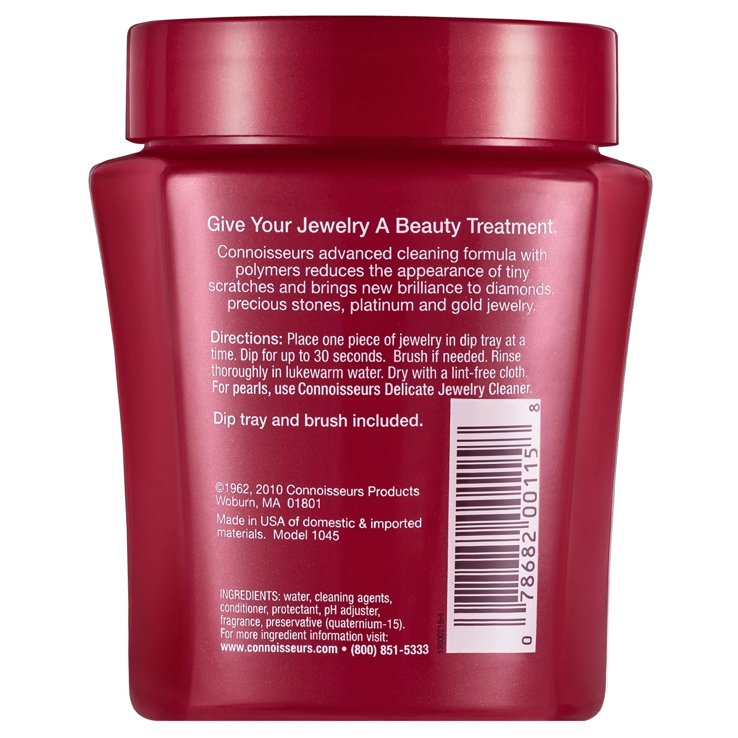 Fine Jewelry Cleaner Solution for Gold, Diamonds, Platinum, and Gemstones, 8 Fl Oz