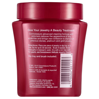 Fine Jewelry Cleaner Solution for Gold, Diamonds, Platinum, and Gemstones, 8 Fl Oz