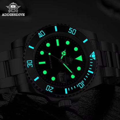 Quartz Watch Luxury Brand Men Watches Waterproof Business 41Mm Watch C3 Luminous Stainless Steel Black Diver Watch