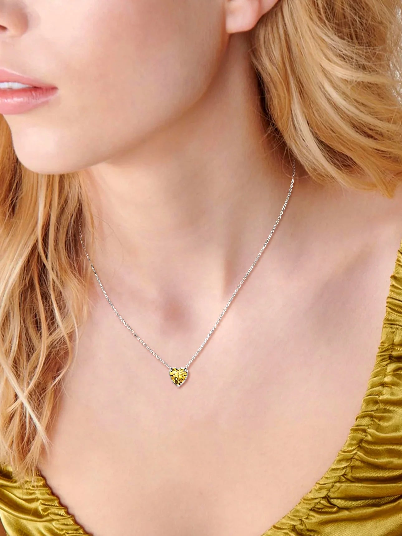 Silver Earrings for Women 925 Sterling Silver Heart Birthstone Stud Earrings Birthday Jewelry Gift