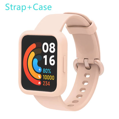 Silicone Strap for Xiaomi Mi Watch Lite / Watch 2 Watch Charger Protector Case Bracelet Watch Band for  Watch / 2 Lite