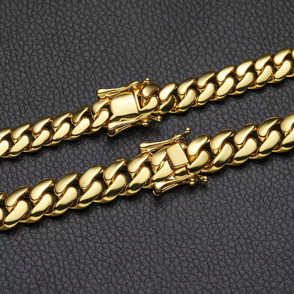 Luxury 24K 9999 Pure Gold Real Gold Width 10Mm 12Mm 14Mm Smooth Cuban Chain Butterfly Buckle Bracelet
